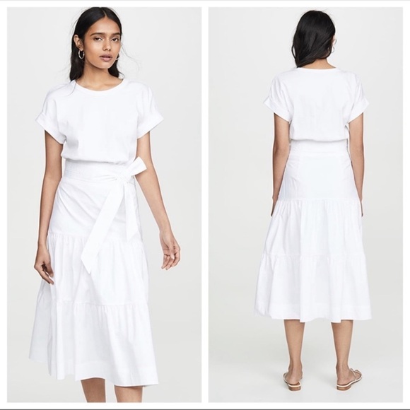 Veronica Beard Trail Dress White Size: L - Picture 2 of 4